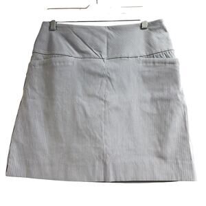 SC & Co skort blue & white stripe size M pull on tummy control shorts skirt